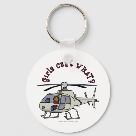 Porte-clés Pilote d'hélicoptère sombre (Recto)