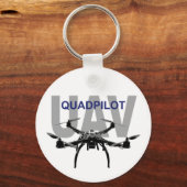 Porte-clés Pilote Quadcopter UAV Quadpilot (Recto)