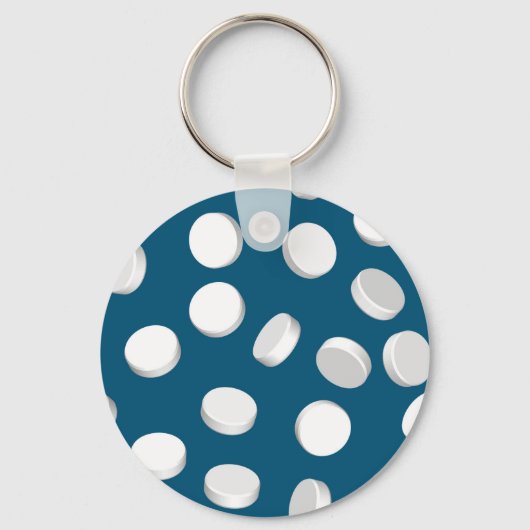 Porte-clés pilules bleues (Recto)