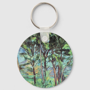 Porte-clés Pin avec Viaduc par Paul Cezanne, Art Vintage