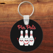 Porte-clés Pin Pals Cute Bowling Pour Hommes Femmes Et Enfant (Recto)