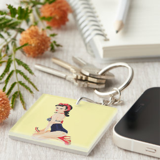 Porte-clés Pin up