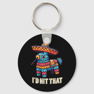 Porte-clés Pinata Mexicaine J'Ai Touché Ce Drôle Pun Cinco De