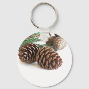 Porte-clés Pine branch and cones