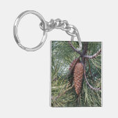 Porte-clés Pinecone sur le pin (Devant gauche)
