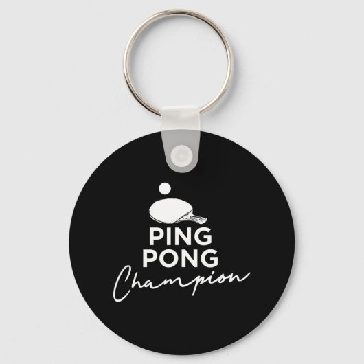 Porte-clés Ping Pong Champion de tennis de table (Recto)