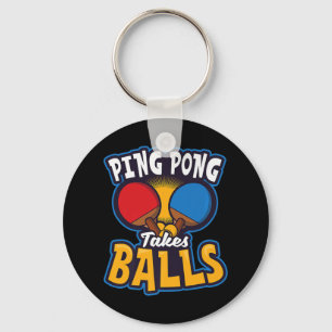 Porte-clés Ping Pong prend des balles Design Table Tennis