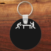 Porte-clés Ping Pong Table Tennis Stick Figures Pingpong (Recto)