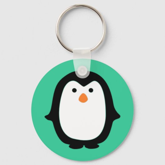 Porte-clés Pingouin à caricature mignonne (Recto)