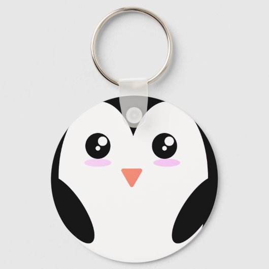 Porte-clés Pingouin, Animal, Kawaii (Recto)