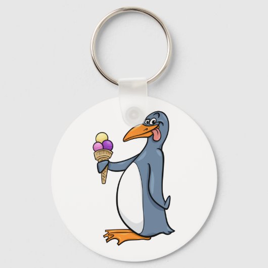 Porte-clés Pingouin avec Porte - clé de glace (Recto)