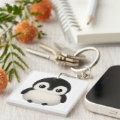 Porte-clés Pingouin – Charme de bébé pingouin mign (Devant Droit)