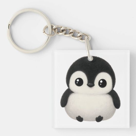 Porte-clés Pingouin – Charme de bébé pingouin mign (Devant)