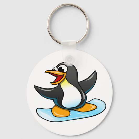Porte-clés Pingouin de dessin (Recto)