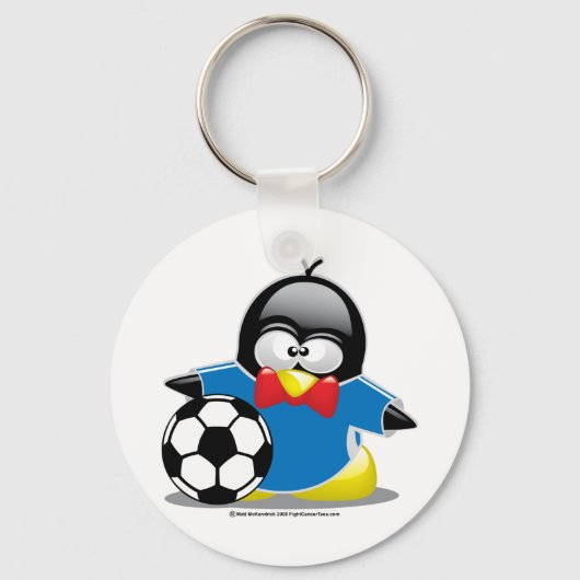 Porte-clés Pingouin de football (Recto)