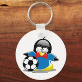 Porte-clés Pingouin de football (Recto)