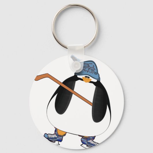 Porte-clés Pingouin de hockey (Recto)