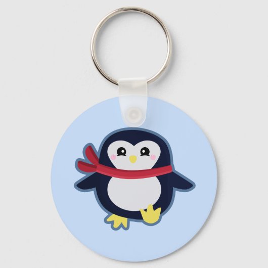 Porte-clés Pingouin de Kawaii (Recto)