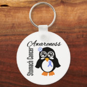 Porte-clés Pingouin de sensibilisation au cancer de l'estomac (Recto)