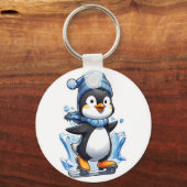 Porte-clés Pingouin d'hiver prise de glace (Verso)
