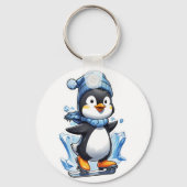 Porte-clés Pingouin d'hiver prise de glace (Verso)