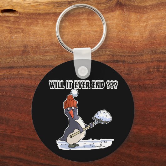 Porte-clés Pingouin enneigé (Verso)