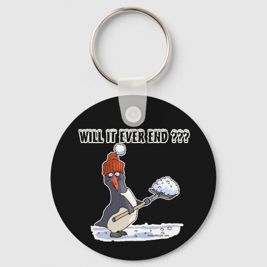 Porte-clés Pingouin enneigé (Verso)