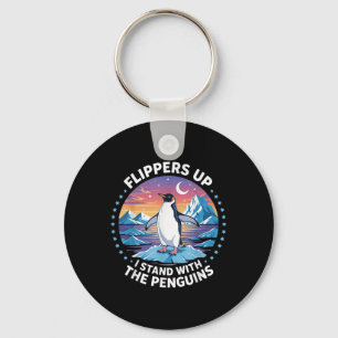 Porte-clés Pingouin Flippers En Haut Je Me Trouve Avec Le Pin