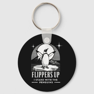 Porte-clés Pingouin Flippers En Haut Je Me Trouve Avec Le Pin