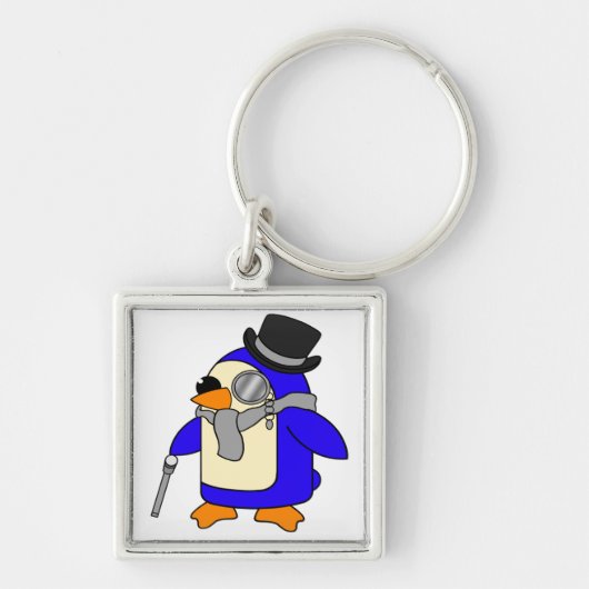 Porte-clés Pingouin gris (Devant)