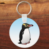 Porte-clés Pingouin mignon aux yeux jaunes (Recto)