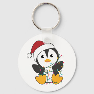 Porte-clés Pingouin Noël Neige hiver Animaux Penguins Clé
