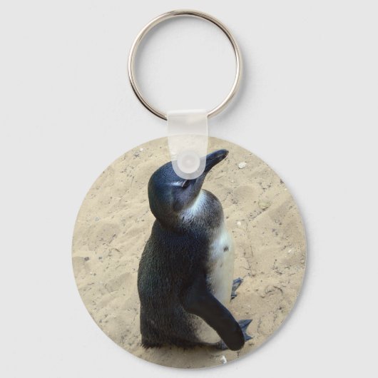 Porte-clés Pingouin sur sable (Recto)