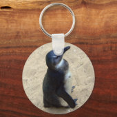 Porte-clés Pingouin sur sable (Recto)