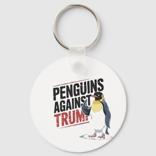 Porte-clés Pingouins contre Trump Anti Trump USA