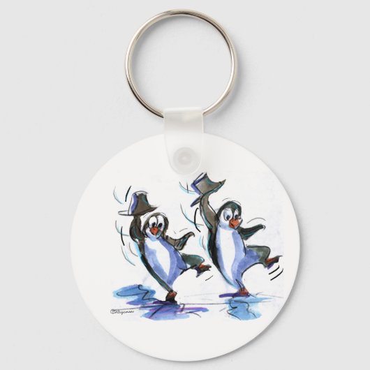 Porte-clés pingouins dansant (Recto)