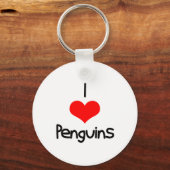 Porte-clés Pingouins I Heart (Love) (Recto)