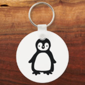 Porte-clés Pinguin noir et blanc simple (Recto)