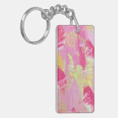Porte-clés Pink Abstract Art Acrylic Keychain (Devant gauche)