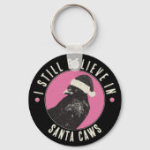 Porte-clés Pink and Black Gothic Crow Stocking Stuffer (Recto)