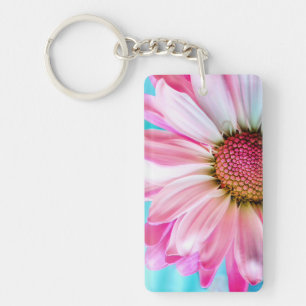 Porte-clés Pink Daisy Flower Bloom