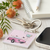 Porte-clés Pink Figaro key chain - sleutelhanger roze figaro (Devant Droit)