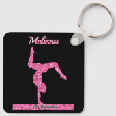 Porte-clés Pink Gymnastique Fille Éperche Balancier (Dos)