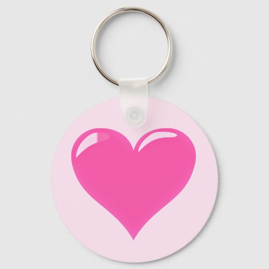 Porte-clés Pink Heart Keychain amour (Recto)