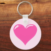 Porte-clés Pink Heart Keychain amour (Recto)