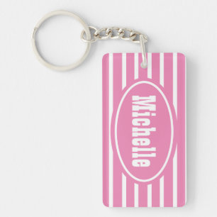 Porte-clés Pink HS occidental personnalisé