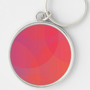Porte-clés Pink, orange, modern, simple, cool, trendy art