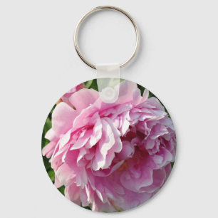 Porte-clés Pink Peony photo cottage ferme jardin fleuri