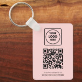 Porte-clés Pink QR | Professional Business Logo Design (Recto)