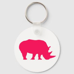Porte-clés Pink Rhino